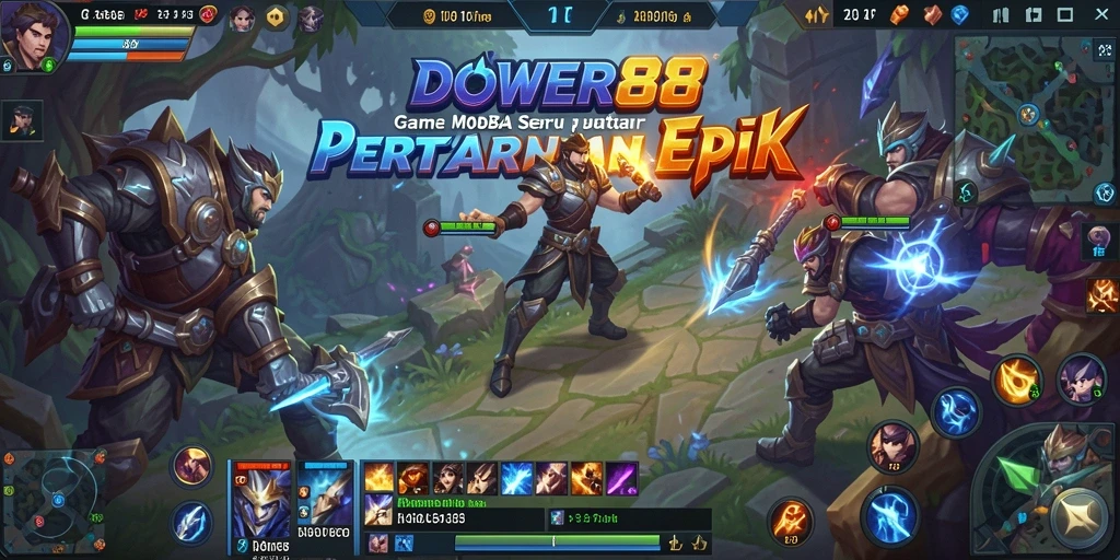 Tangkapan layar gameplay DOWER88 dengan aksi seru dan grafis menawan.