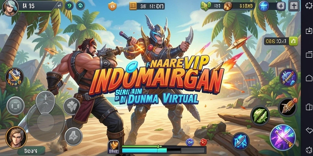 Gameplay seru INDOMAREVIP dengan pertarungan yang intens.