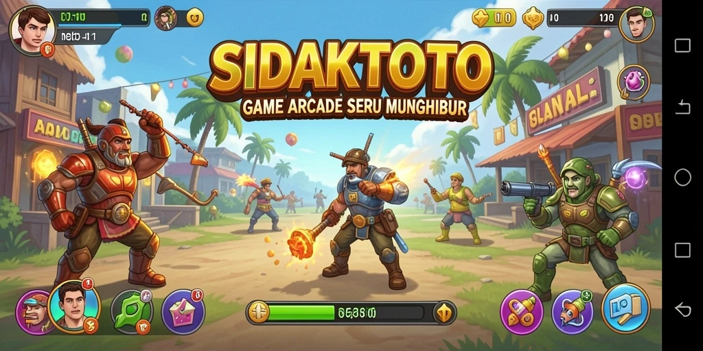 Tampilan gameplay SIDAKTOTO dengan efek visual yang menawan dan menantang.