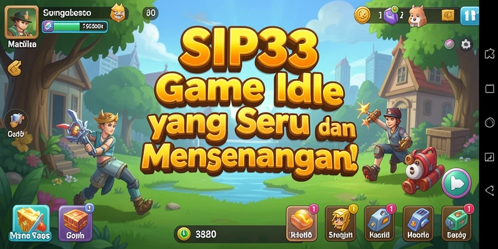Tangkapan layar gameplay SIP33 yang menggambarkan serunya bermain Idle.