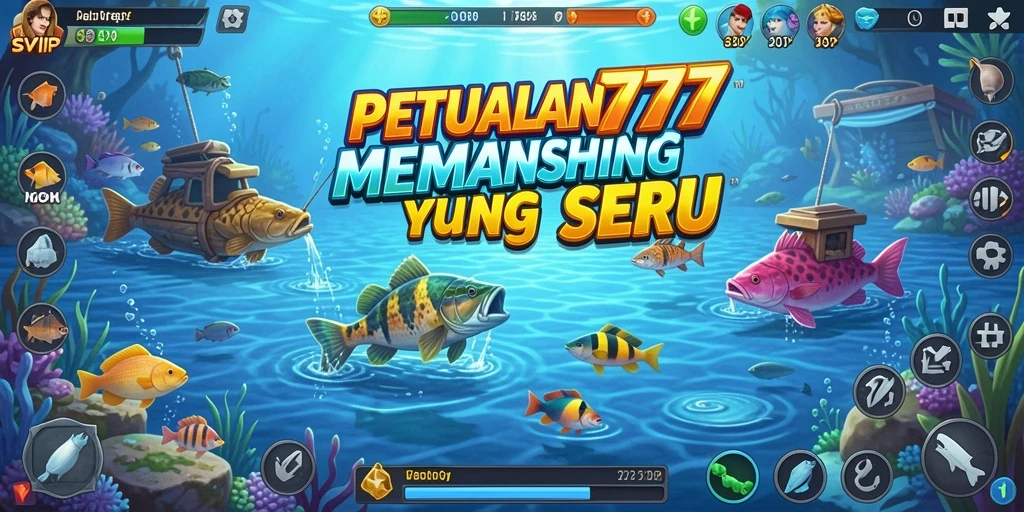 Tampilan gameplay SVIP777 dengan petualangan memancing yang mendebarkan.